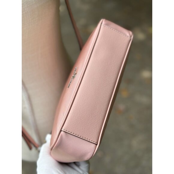 Michael Kors Jet Set Charm Pink Large North South Crossbody 32H1ST9C3C NEW - Picture 5 of 16